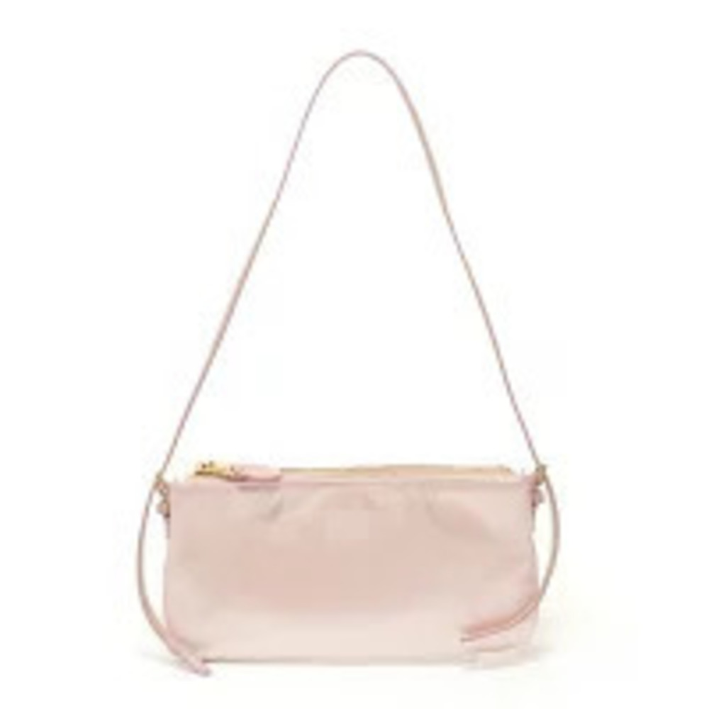 Miu Miu satin drawstring Pouch Clutch shoulder bag pink